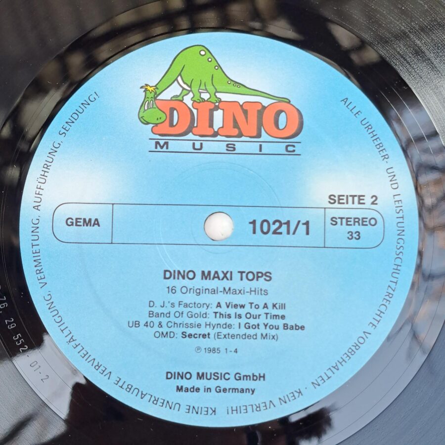 Dino Maxi Tops compilatie Princess Ub40 Sandra Lee Marrow OMD Lian Ross Disc VINIL 2LP VG VG+ (R)