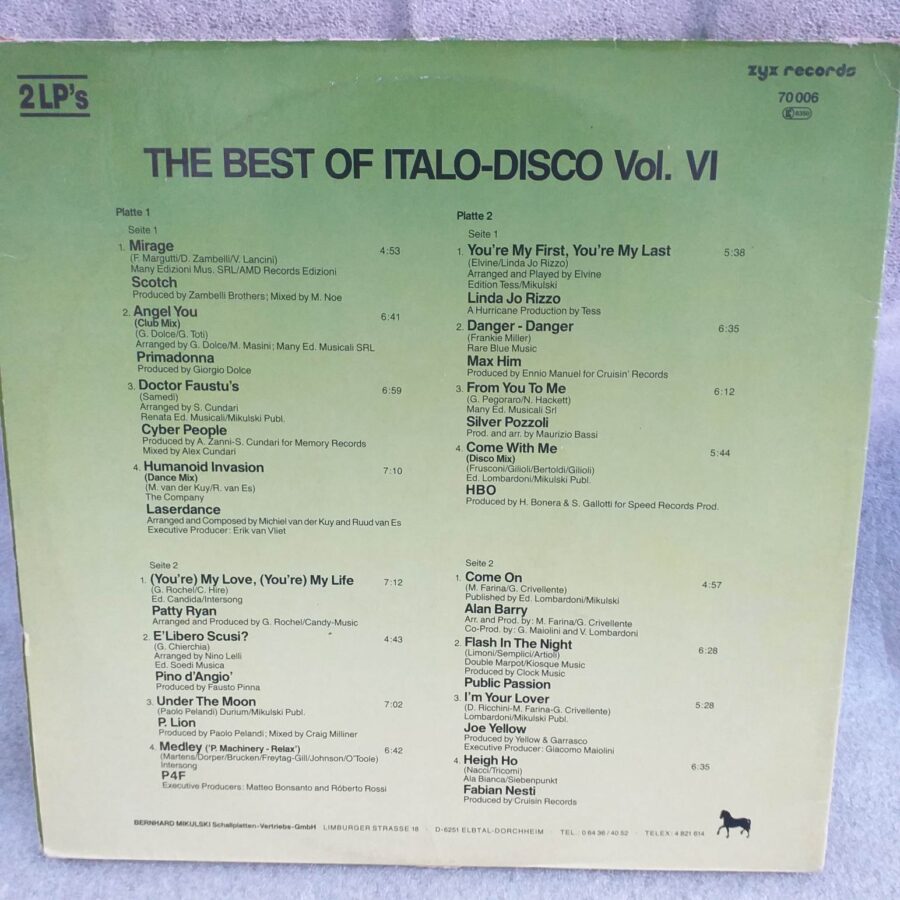 The Best Of Italo-Disco Vol. 6 Disc vinil*