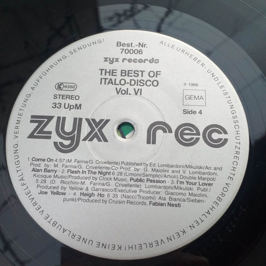 The Best Of Italo-Disco Vol. 6 Disc vinil*