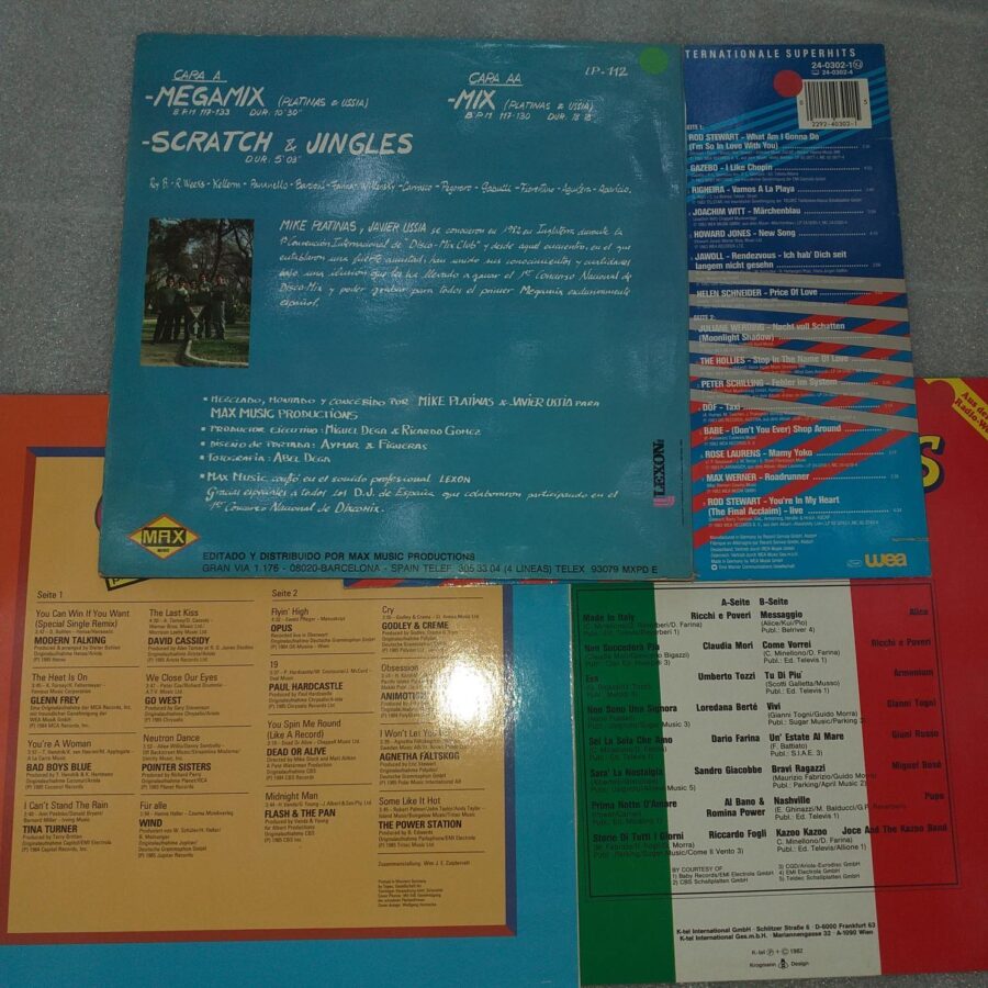 Max Mix Gazebo, Opus, Bad Boys Blue, Italiana, Modern Talking, Disc vinil (SNG)