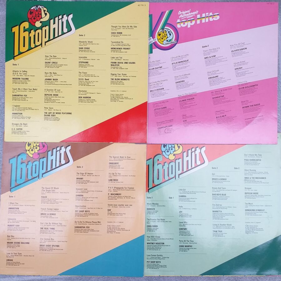 Joy, Silent Circle, Camouflage, Sandra, Depeche Mode, Sandra, Wham, DAF, Limahl, Sigue Sigue Sputic, Pet shop Boys ...Disc VINIL LP (1) VG VG+ Den Harrow, C C Catch, Modern Talking, Samantha Fox,