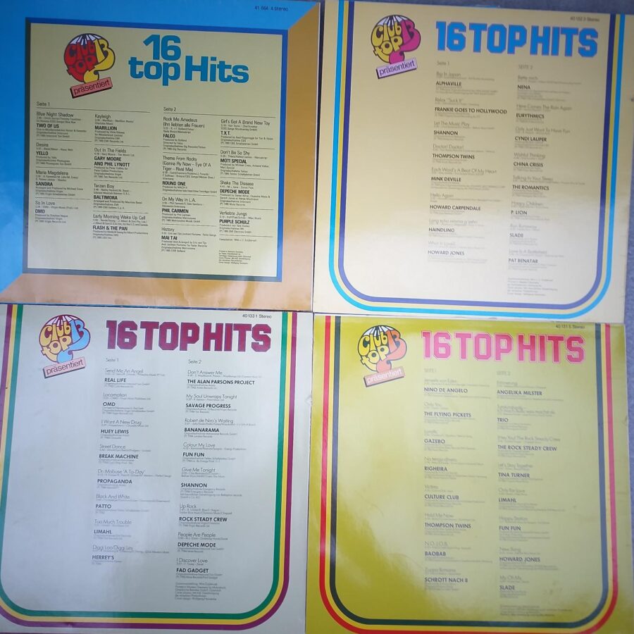 Depeche Mode, Gazebo, Alphaville, Righeira, Trio, Nino DE Angelo, Gazebo, Falco, Baltimora, Sandra, ...Disc VINIL LP (2) VG VG+ Limahl, OMD, Real Life, Fun Fun, Tina Turner, Slade