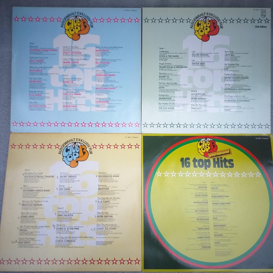 Frank Zappa - Matchbox - Peter Kent .Disc VINIL LP (4) VG+ Goombay Dance Band - Foreigner - Depeche Mode - Boney-M - Status Quo- Arabesque -