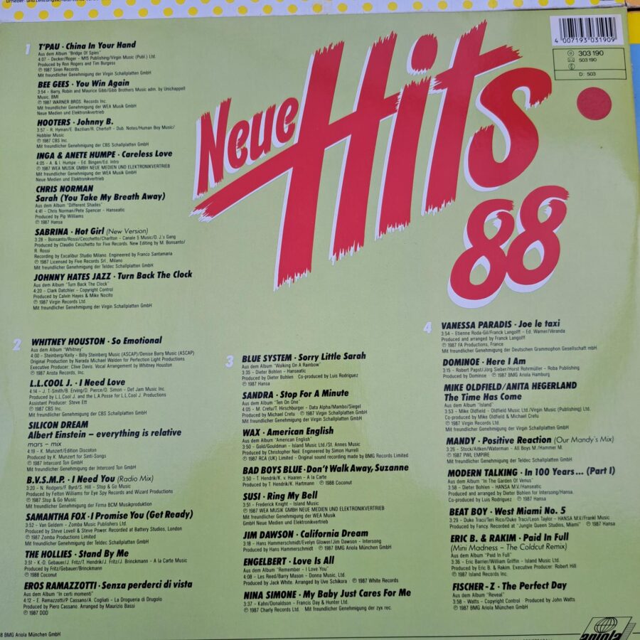 peste 120 melodi 8 discuri Compilatii cu cele mai bune melodi ale anilor 80 Disc VINIL LP VG VG+ (box2:1)