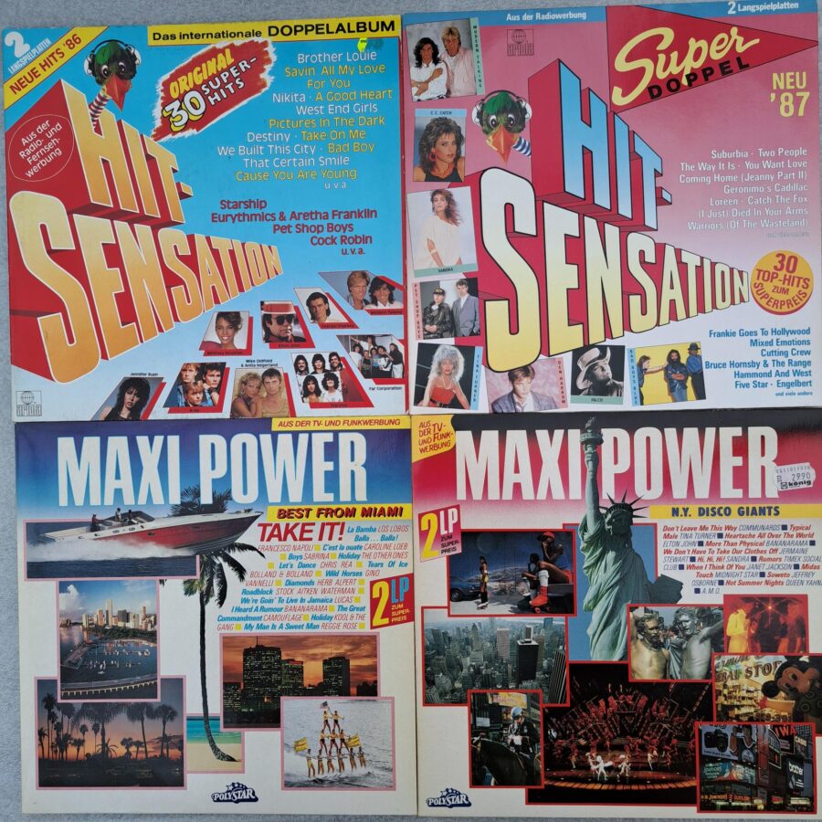 peste 100 melodi 8 discuri Compilatii cu cele mai bune melodi ale anilor 80 Disc VINIL LP VG VG+ (box2:2)