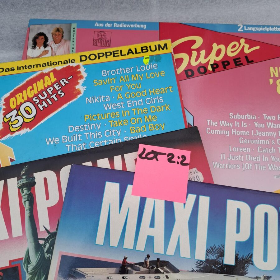 peste 100 melodi 8 discuri Compilatii cu cele mai bune melodi ale anilor 80 Disc VINIL LP VG VG+ (box2:2)