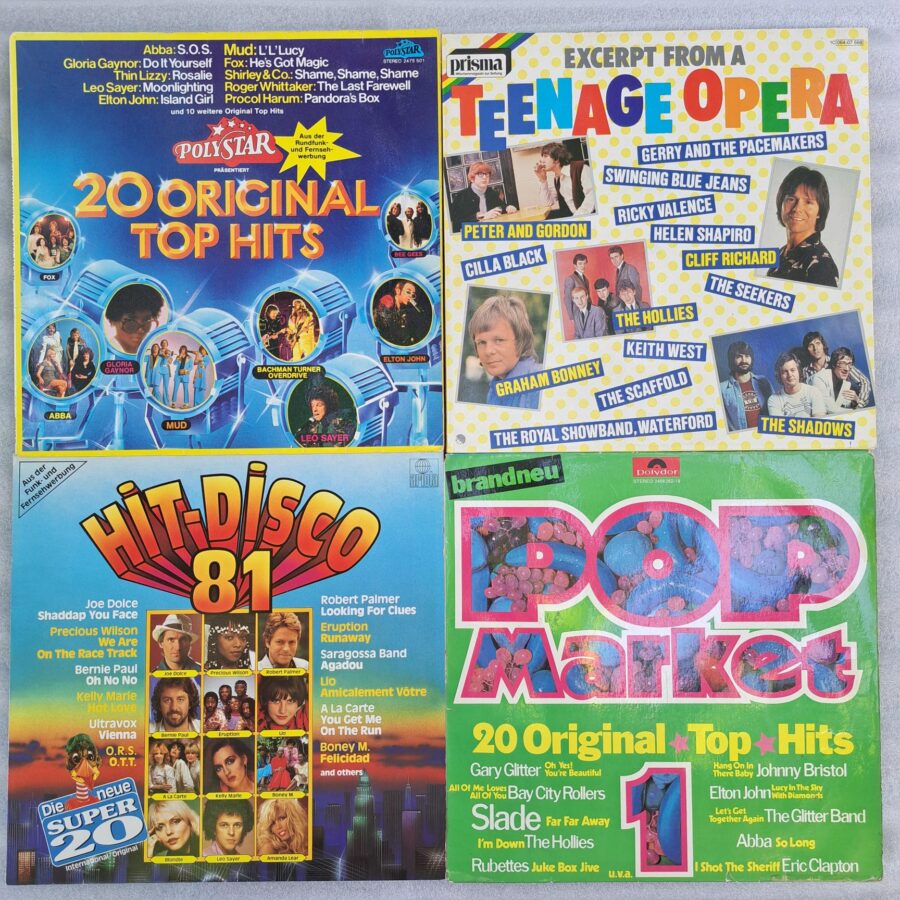 4 Discuri VINIL LP VG (Box 9:2) Abba, Elton John, Boney M, Leo Sayer, Gloria Gaynor, Robert Palmer, Gary Glitter, Slade, Johnny Bristol, Graham Bonney
