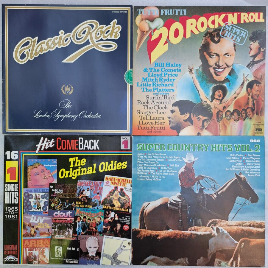 4 Discuri cu muzica anilor 70-80 VINIL LP VG VG+ (box6:3)
