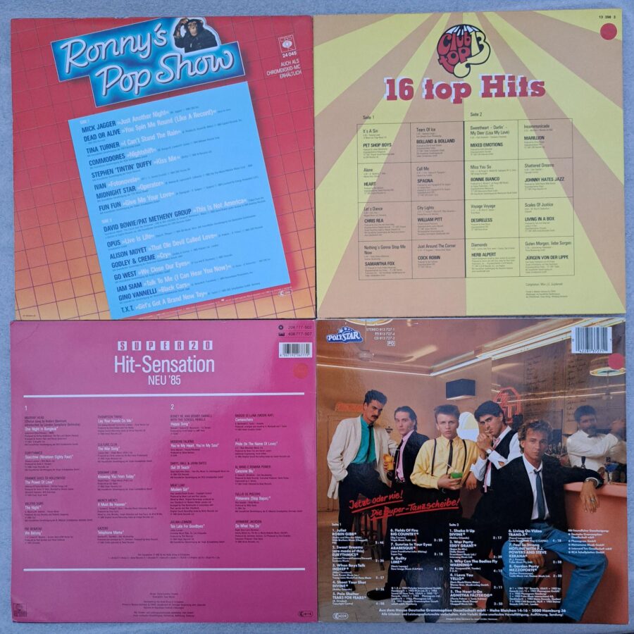 4 selectii Disc VINIL LP VG+ (box5:7) Heart - Pet Shop Boys - Desireless - Dead Or Alive - Opus - Valerie Dorie - Eurytmics - Gazebo - U2 - Yello -Divine - Trans X ...