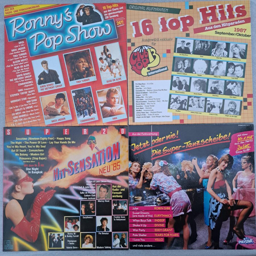 4 selectii Disc VINIL LP VG+ (box5:7) Heart - Pet Shop Boys - Desireless - Dead Or Alive - Opus - Valerie Dorie - Eurytmics - Gazebo - U2 - Yello -Divine - Trans X ...