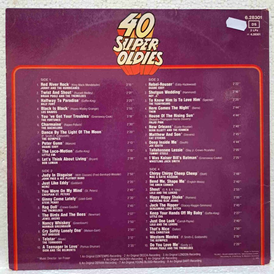40 Super Oldies - The Story Of Pop – Disc VINIL 2LP G Disponibil DOAR pentru promoție!