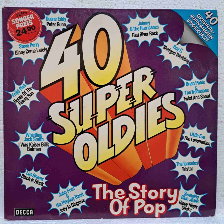 40 Super Oldies - The Story Of Pop – Disc VINIL 2LP G Disponibil DOAR pentru promoție!