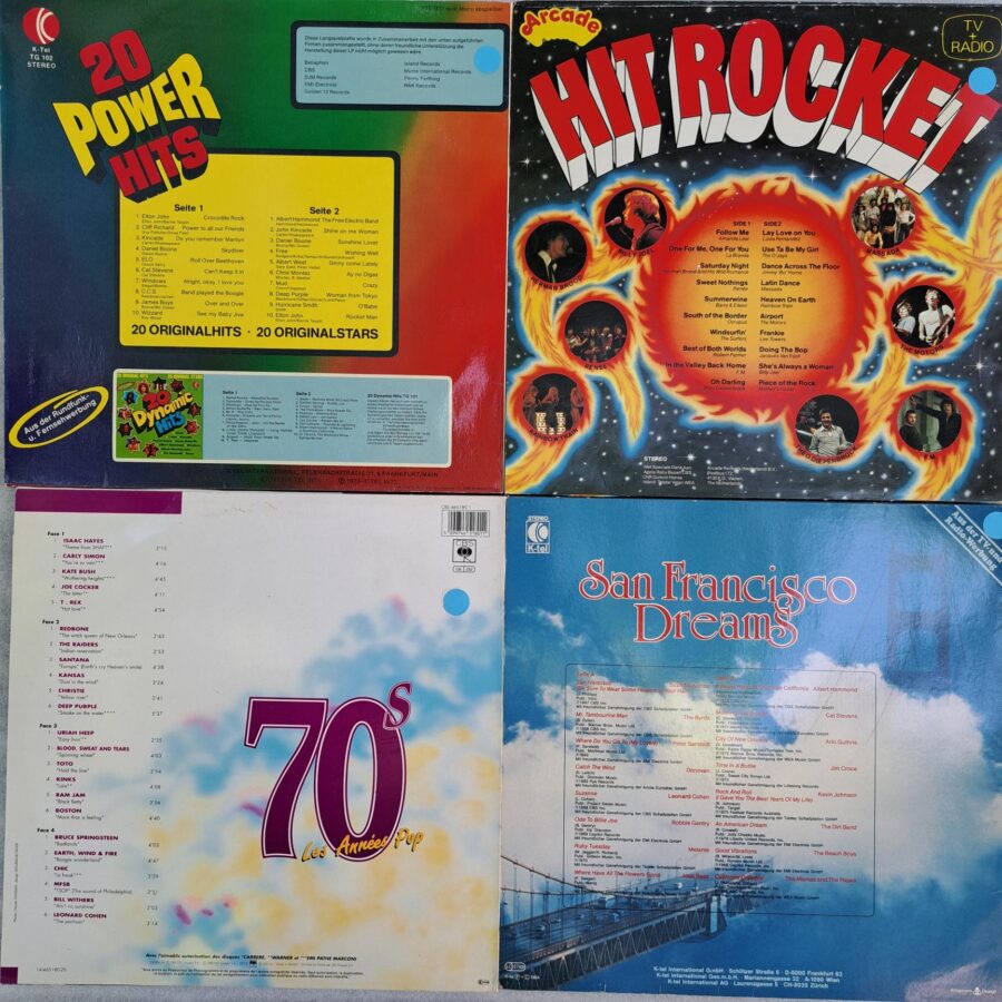 5 Discuri VINIL LP VG (Box 9:3) Elton John, Joe Cocker, Santana, Chic, La Bionda, Cliff Richard, Daniel Boone, Kincade, T rex, Cat Stevens, The Beach Boys