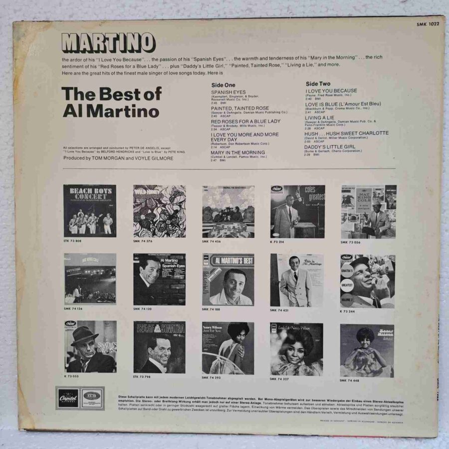 Al Martino ‎– The Best Of Al Martino - Disc Vinil LP VG (lotK)