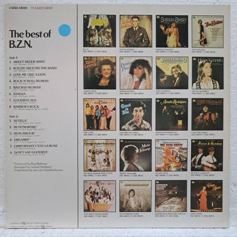 BZN – The Best Of BZN – Disc Vinil LP VG (lotD)
