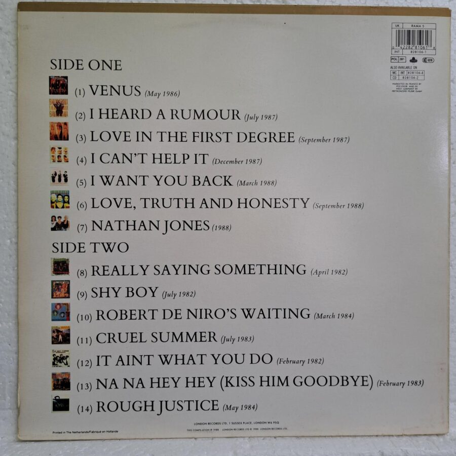 Bananarama – The Greatest Hits Collection – Disc Vinil LP VG+ (lotB)