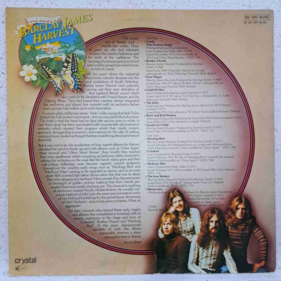 Barclay James Harvest – The Best Of Barclay James Harvest – Disc Vinil LP VG+ (lotI)