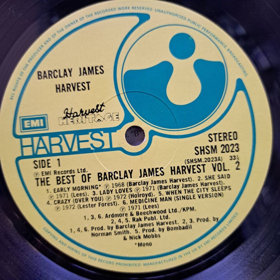 Barclay James Harvest – The Best Of Barclay James Harvest Volume 2 – Disc Vinil LP VG (lotD)