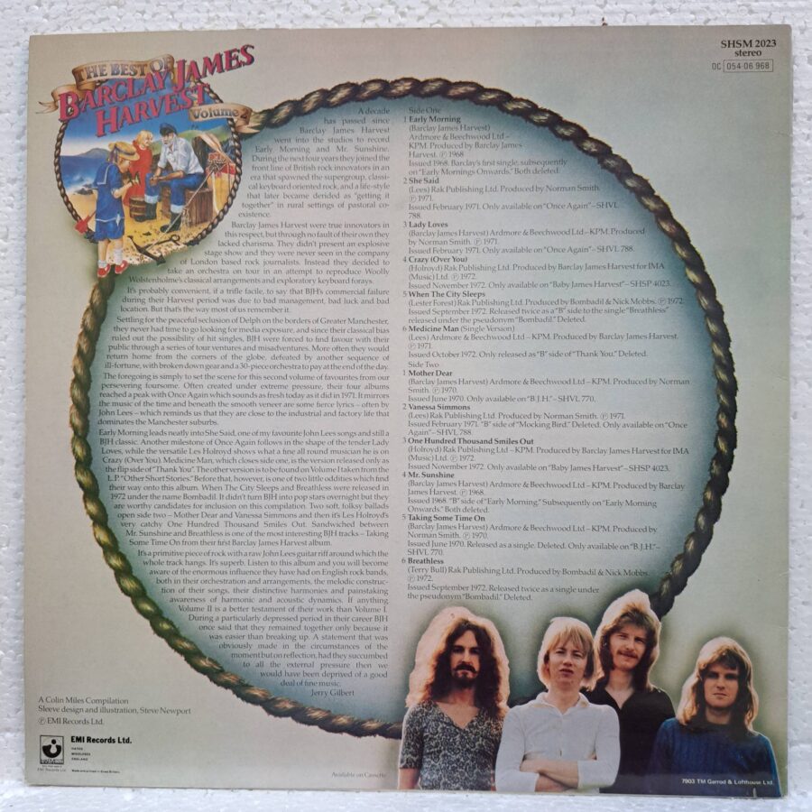 Barclay James Harvest – The Best Of Barclay James Harvest Volume 2 – Disc Vinil LP VG (lotD)