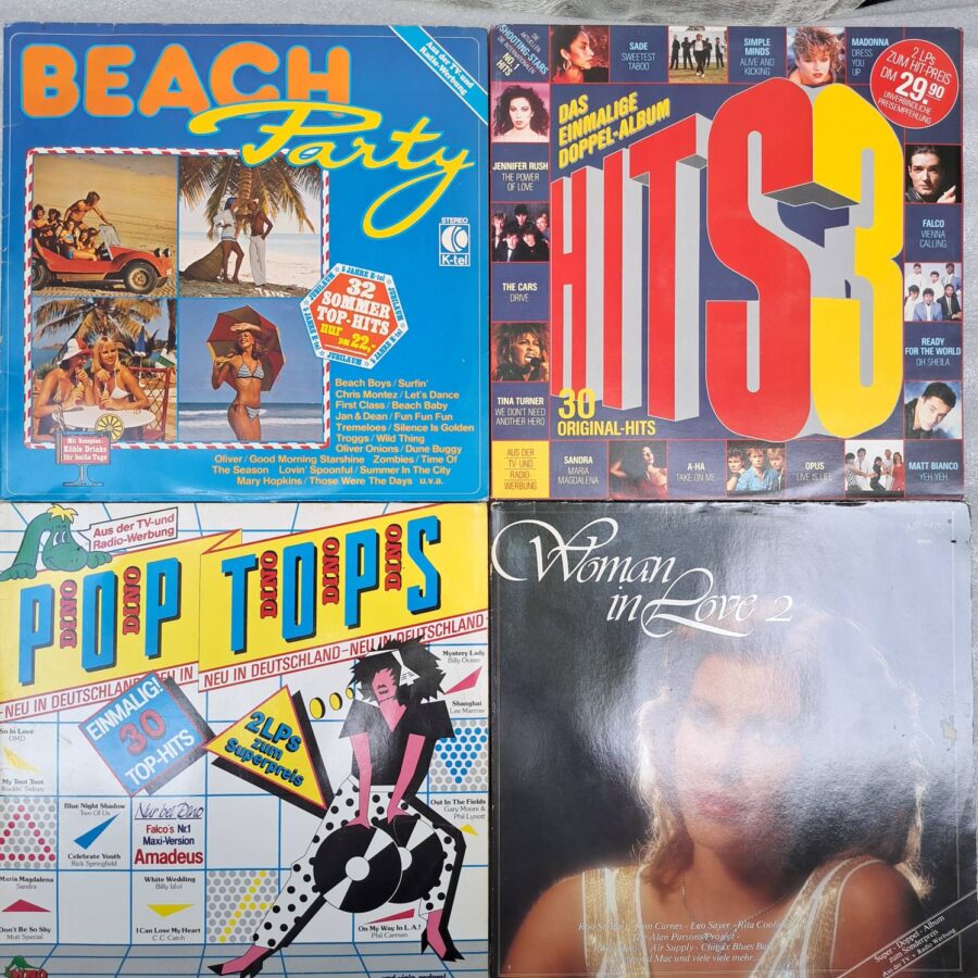 Box 8 Discuri Vinil LP VG VG+ -The Beach Boys, Frankie Ford, Tina Turner, Madonna, Falco, ZZ Top, Billy Ocean, Billy Idol(lotD3)