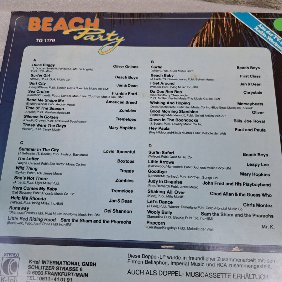 Box 8 Discuri Vinil LP VG VG+ -The Beach Boys, Frankie Ford, Tina Turner, Madonna, Falco, ZZ Top, Billy Ocean, Billy Idol(lotD3)