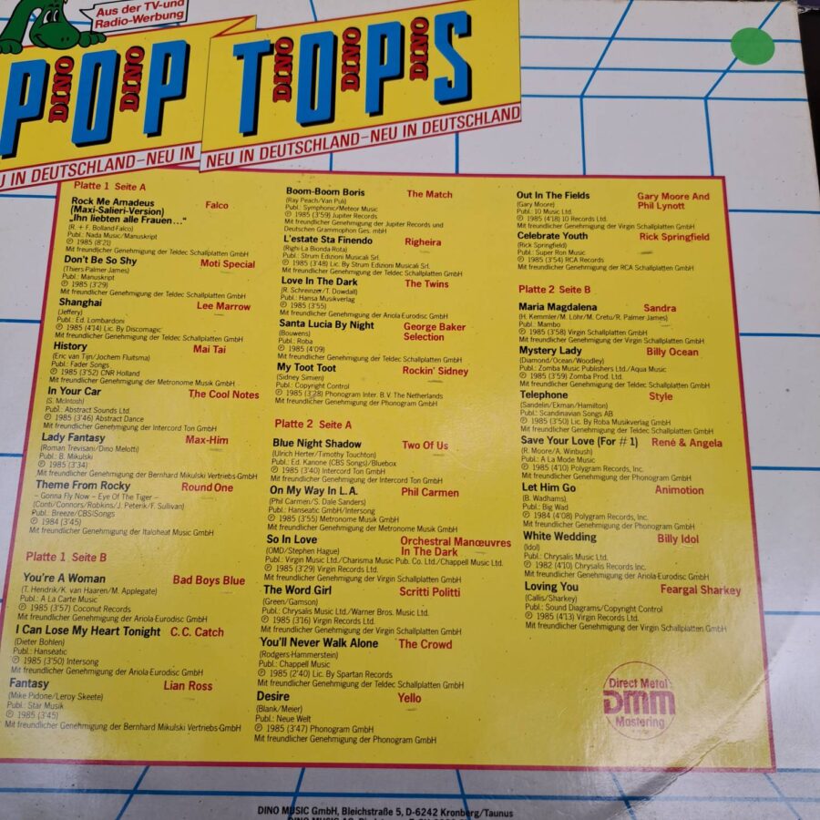 Box 8 Discuri Vinil LP VG VG+ -The Beach Boys, Frankie Ford, Tina Turner, Madonna, Falco, ZZ Top, Billy Ocean, Billy Idol(lotD3)