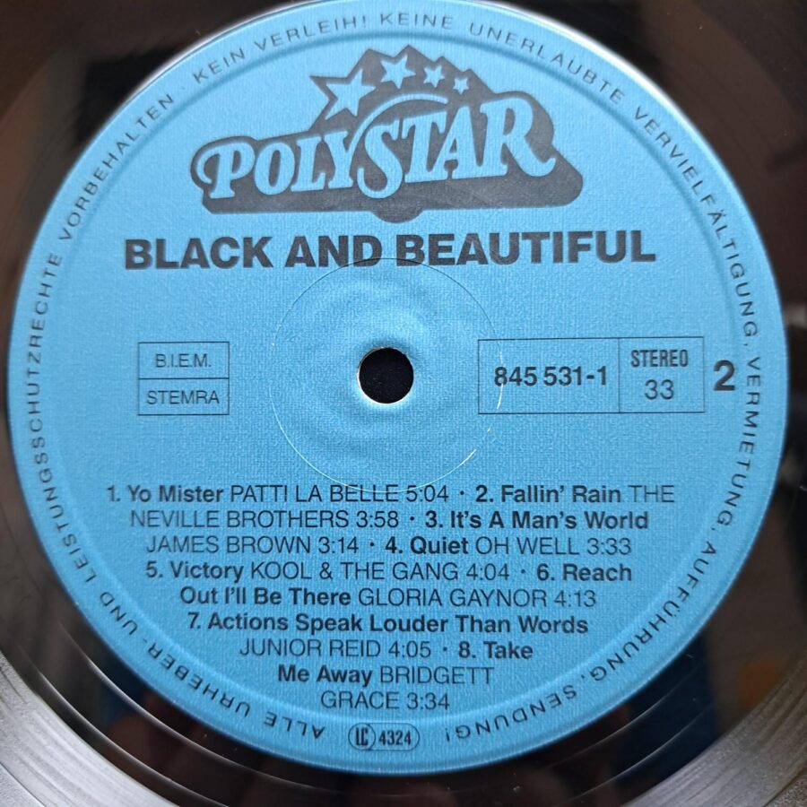 Black And Beautiful – Disc Vinil LP VG+ (lotC) - ICE MC, Black Box, Billy Preston, Victoria Miles, Junior Reid