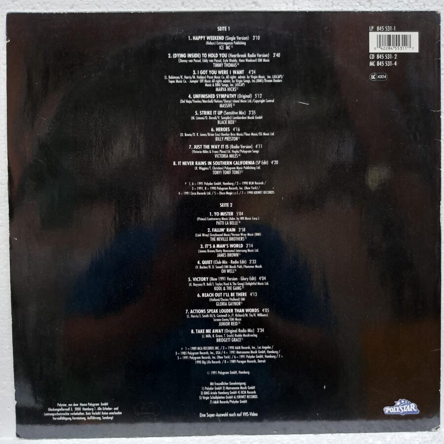 Black And Beautiful – Disc Vinil LP VG+ (lotC) - ICE MC, Black Box, Billy Preston, Victoria Miles, Junior Reid