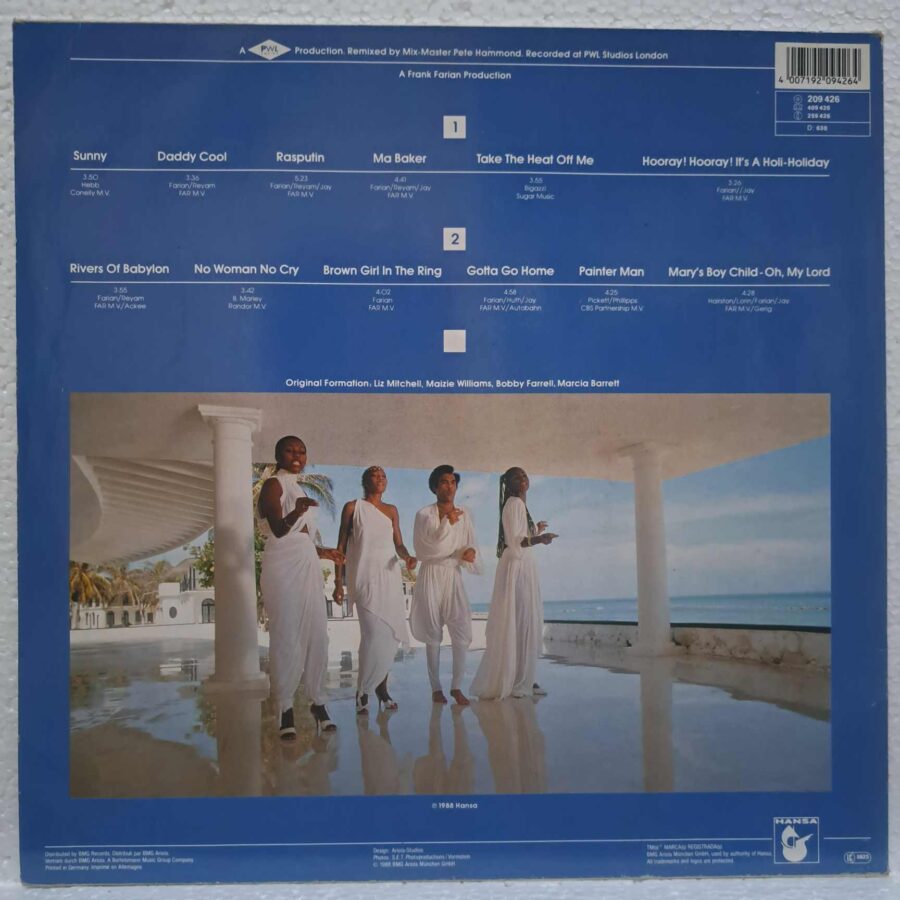 Boney M. Reunion '88 – Greatest Hits Of All Times - Remix '88 – Disc Vinil LP VG VG+ (lotF)