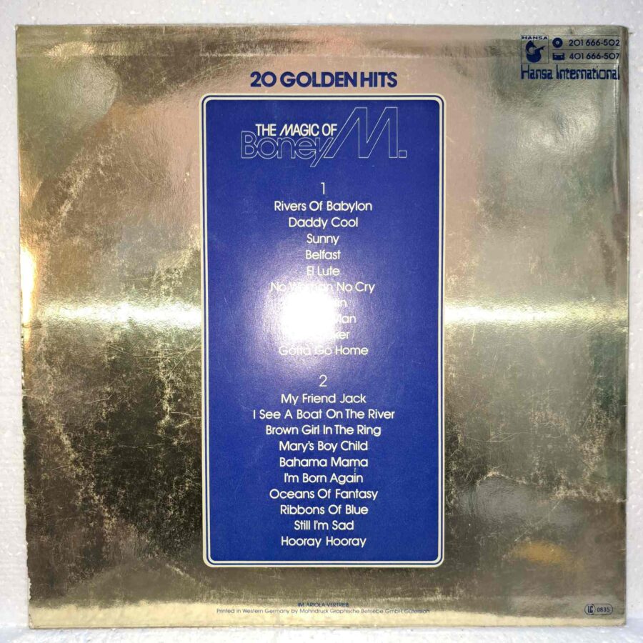 Boney M. – The Magic Of Boney M. - 20 Golden Hits – Disc Vinil LP VG VG+ (lotH)