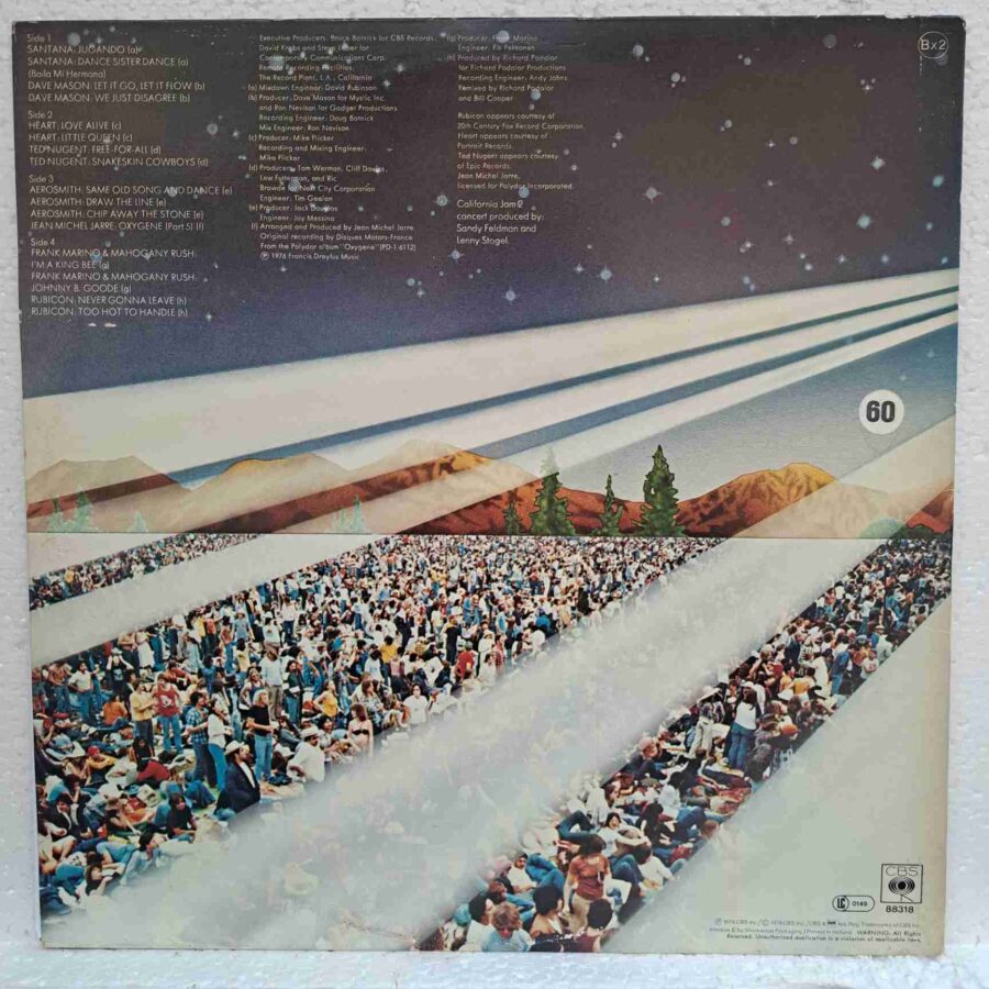 California Jam 2 - Aerosmith, Rubicon, Dave Mason, Jean Michel Jarre - Disc Vinil 2LP EX