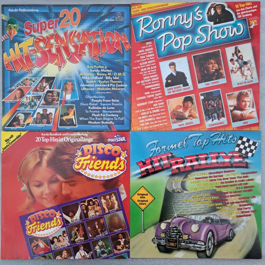 Compilatii - topul anilor 80 - Disc VINIL (DM7) 4LP VG VG+ ABBA, Boney M, Baccara, Peter Gabriel, Status Quo, Slade Supermax , Donna Summer, Billy Idol, Mike Oldfield,Scotch, Ricchi E Poveri, Modern Talking, Ultravox ...