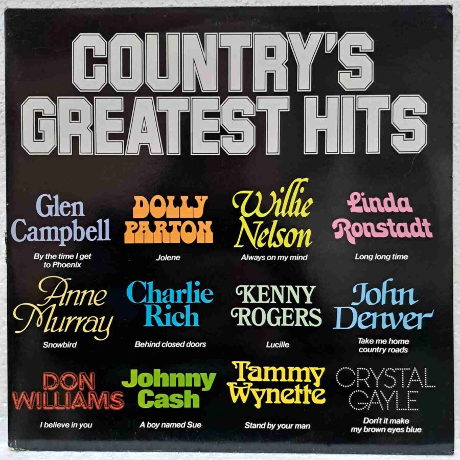 Country's Greatest Hits - Kenny Rogers, Bobbie Gentry, Glen Campbell, John Denver, Linda Ronstadt - Disc Vinil 2LP VG+ (lotM) - CGH1