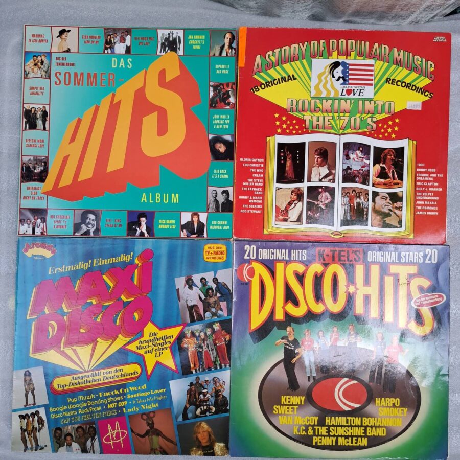Box 4 Discuri Vinil LP VG VG+ - Depeche Mode, Madonna, Gloria Gaynor, Suzie Quatro, Smokey, Penny McLean (lotD2)