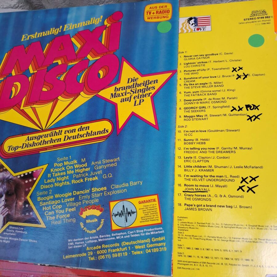 Box 4 Discuri Vinil LP VG VG+ - Depeche Mode, Madonna, Gloria Gaynor, Suzie Quatro, Smokey, Penny McLean (lotD2)