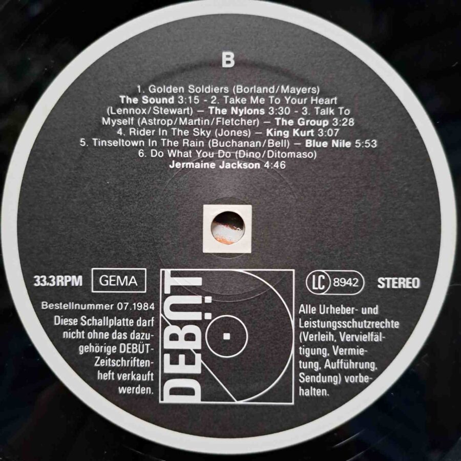 Debüt LP (Nr. 08) - Disc Vinil LP VG+ (lotG) - Alan Parsons, Indochine, Linda Fields, King Kurt, Blue Nile