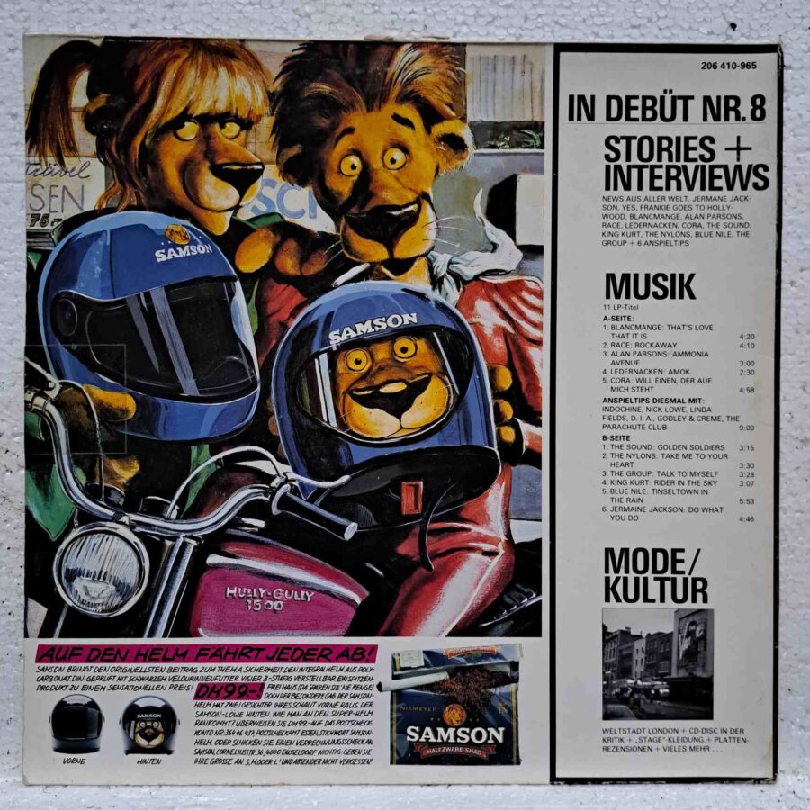 Debüt LP (Nr. 08) - Disc Vinil LP VG+ (lotG) - Alan Parsons, Indochine, Linda Fields, King Kurt, Blue Nile