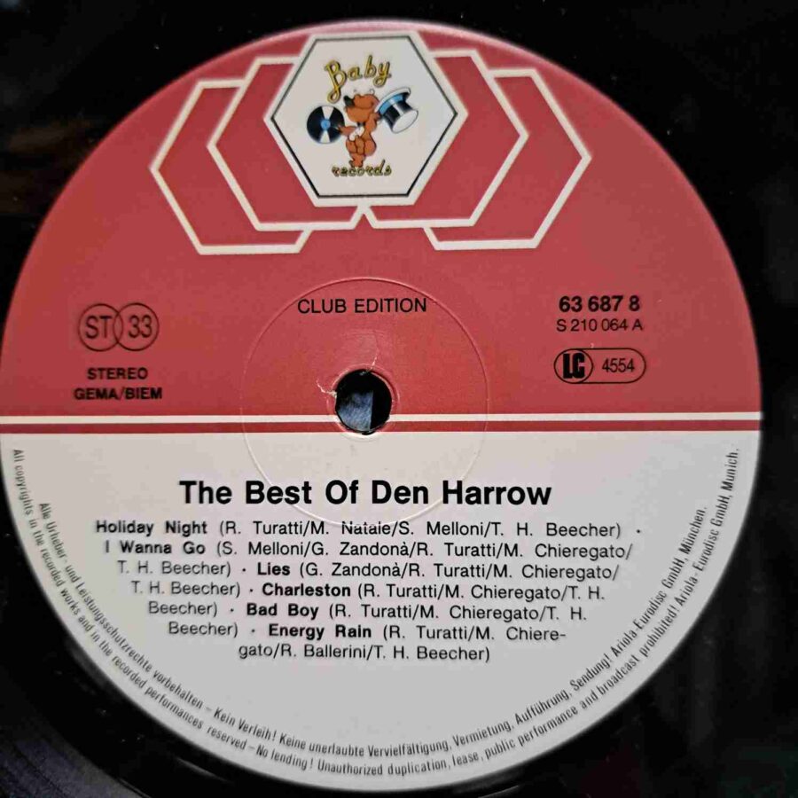 Den Harrow – The Best Of Den Harrow - Disc Vinil LP VG+ (lotI)