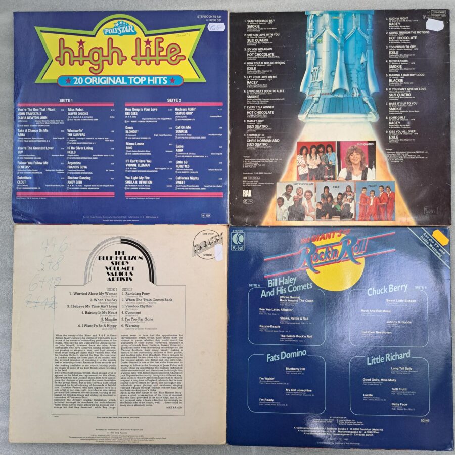 4 Discuri VINIL LP VG VG+ (Box 9:21) ABBA, Suzi Quatro, Chris Norman, Bee Gees, Smokie, Hot Chocolate, Fletwood Mac, Domino