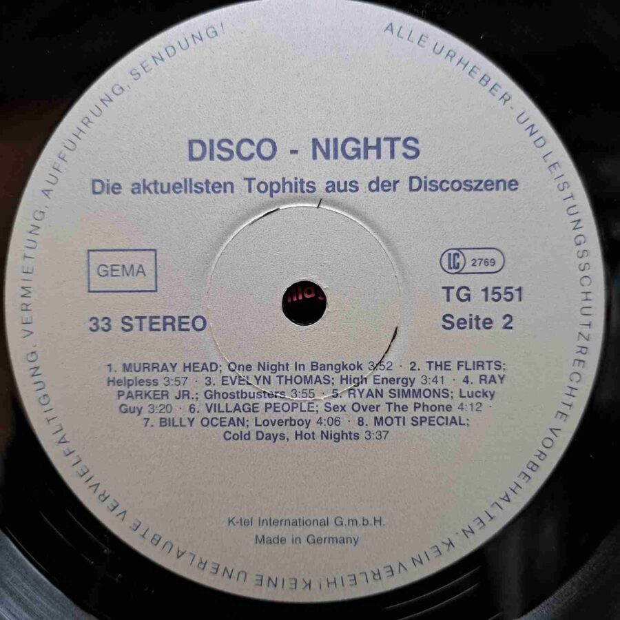 Disco Nights - Modern Talking, Billy Ocean, Fun Fun, Scotch - Disc Vinil LP VG+ (lotM) - TG 1551