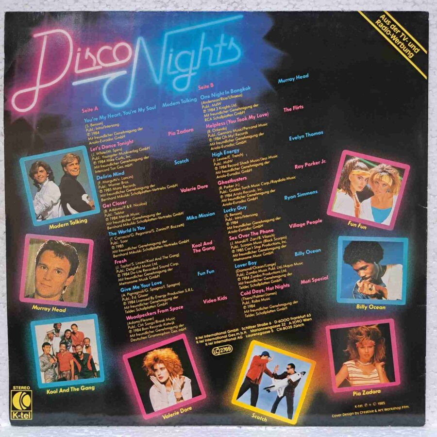 Disco Nights - Modern Talking, Billy Ocean, Fun Fun, Scotch - Disc Vinil LP VG+ (lotM) - TG 1551