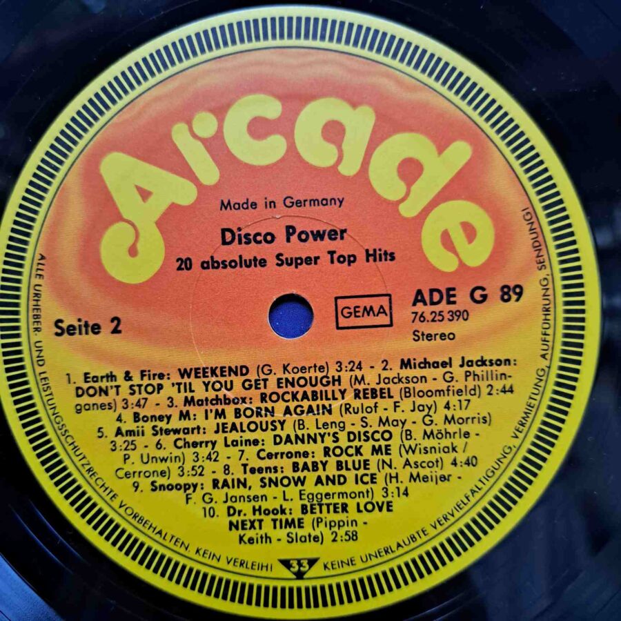 Disco Power – Disc Vinil LP VG+ (lotG) - AC/DC, Boney M, Michael Jackson, Matchbox, Amii Stewart