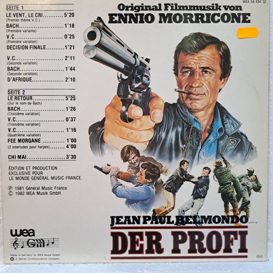Ennio Morricone – Der Profi DISC VINIL LP VG VG- (boxD)
