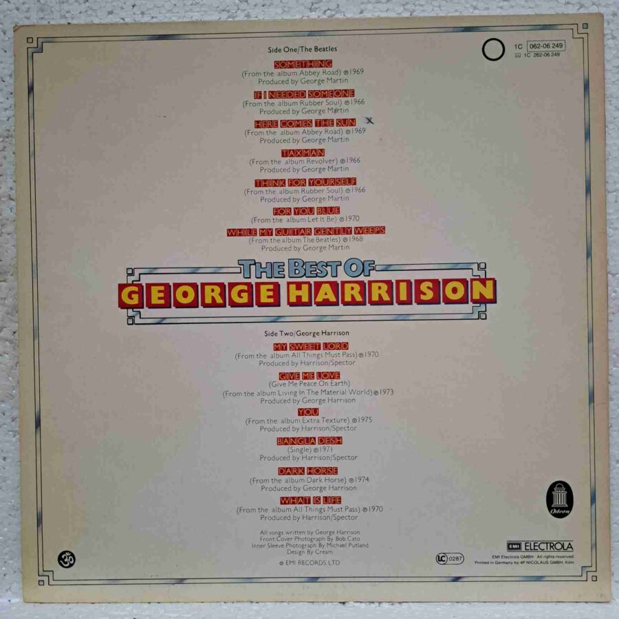 George Harrison – The Best Of George Harrison – Disc Vinil LP VG+ (lotM)