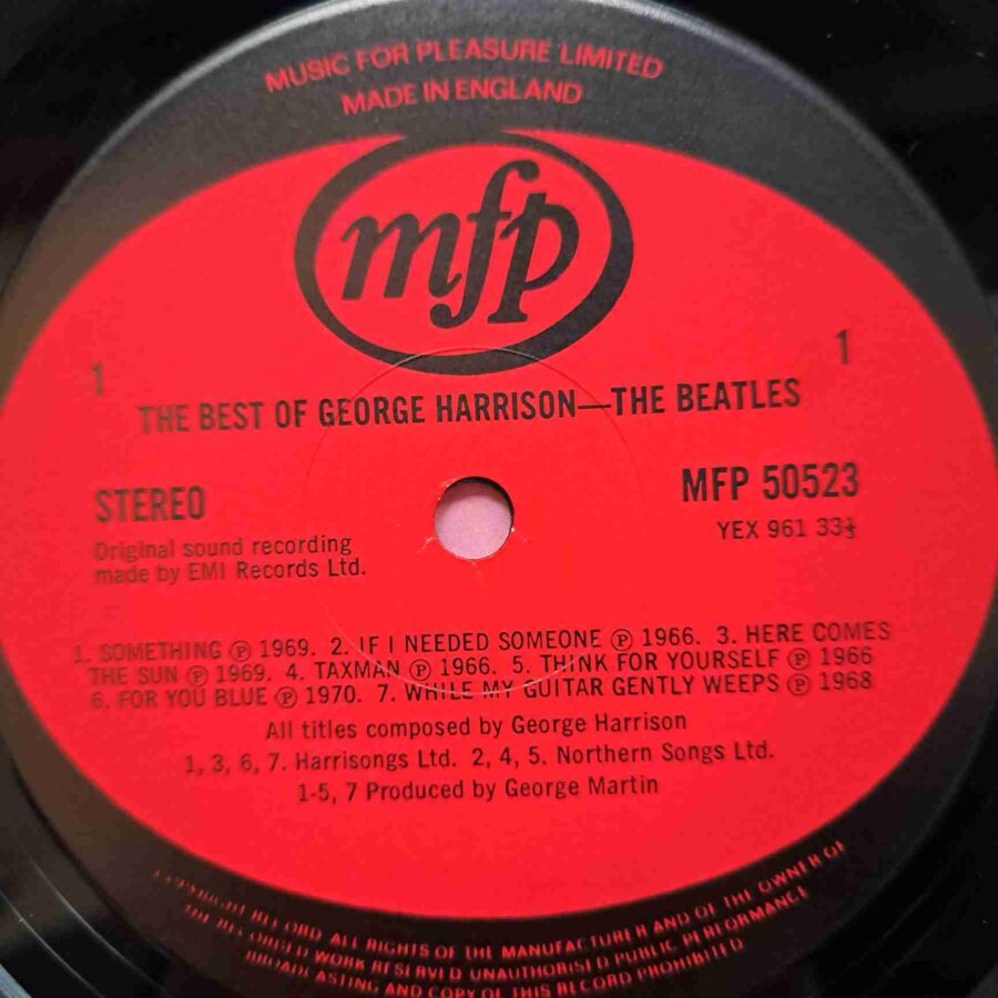 George Harrison – The Best Of George Harrison – Disc Vinil LP VG+ (lotI)
