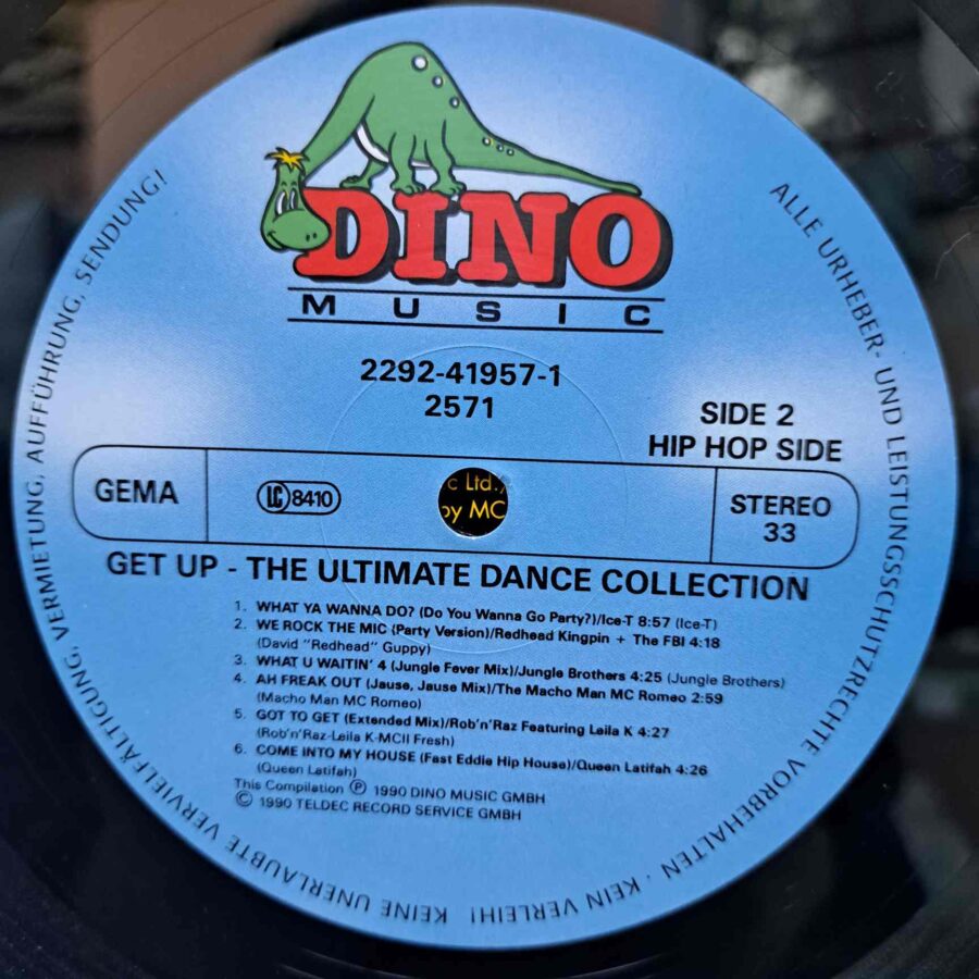 Get Up! (The Ultimate Dance Collection) – Disc Vinil 2LP VG+ (lotI) - Chocolate, Innocence, Chic, Ice-T, WestBam, Candy Flip - DLP 2571