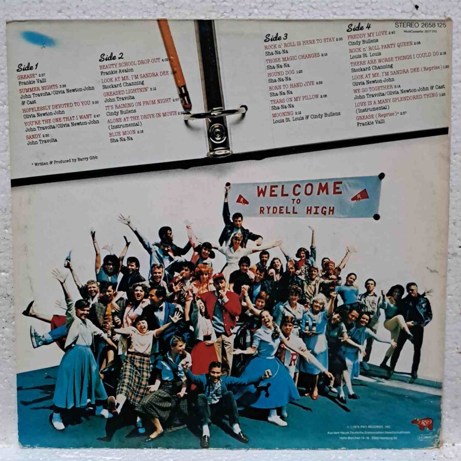 Grease (The Original Soundtrack From The Motion Picture) - Disc Vinil 2LP VG VG+ (lotH) - John Travolta, Olivia Newton, Sha-Na-Na, Cindy Bullens