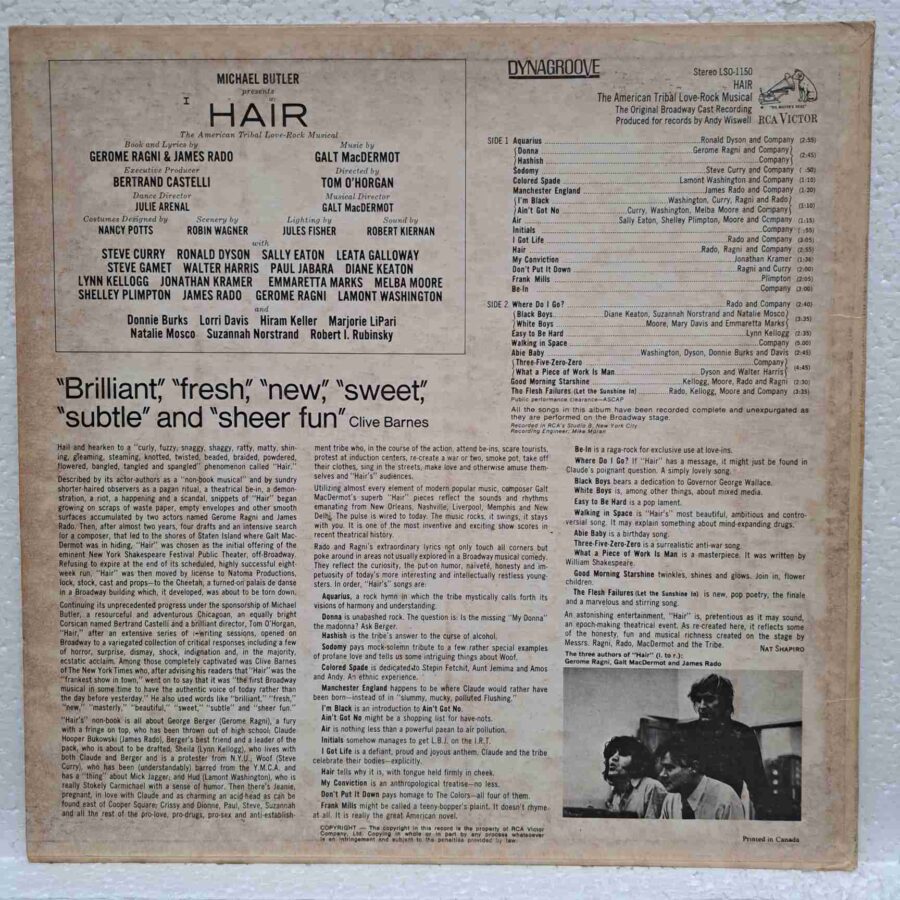 Hair - The American Tribal Love-Rock Musical - Disc Vinil LP VG (lotK)