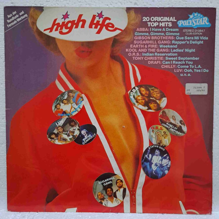 High Life (20 Original Top Hits) – Disc Vinil LP VG+ (lotI) - ABBA, Earth & Fire, Status Quo, Roxy Music, Drafi - 31 084 7
