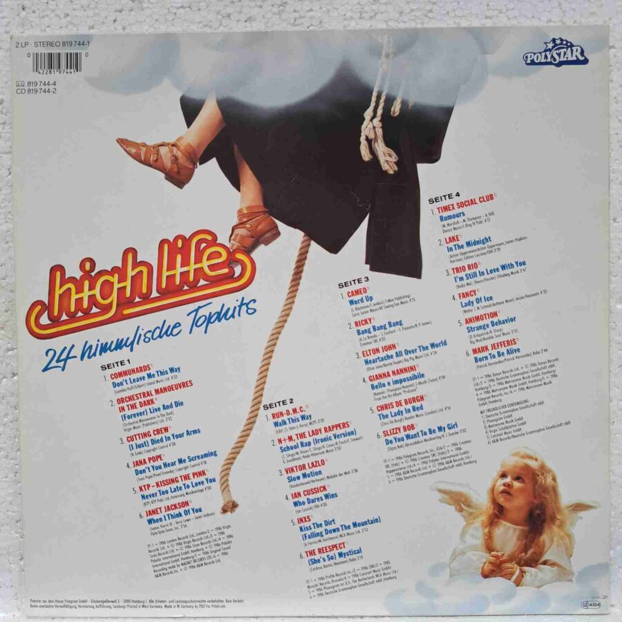 High Life – Elton John, Janet Jackson, Run-DMC, Viktor Lazlo, INXS, Chris De Burgh – Disc Vinil 2LP VG+ (lotI) - 819 744